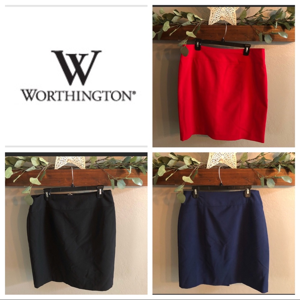 🖤❤️💙 3 Worthington Skirts